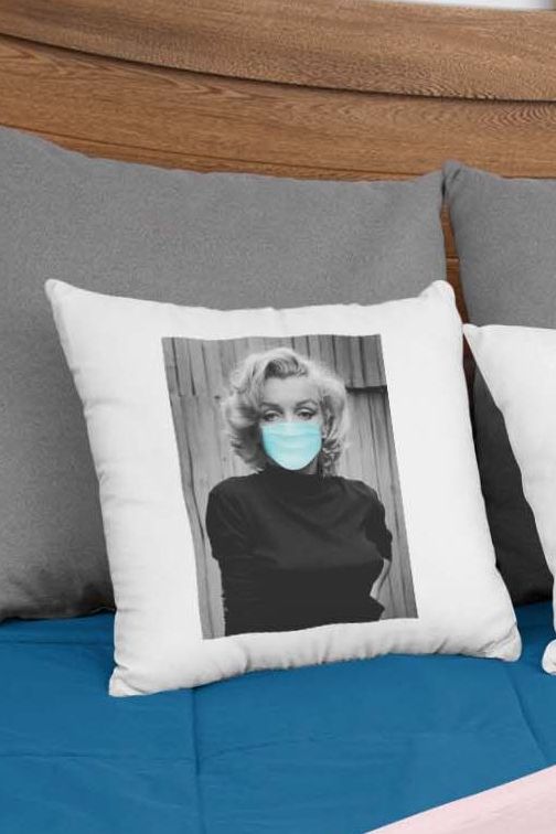 Poduszka Bawełniana Marilyn Monroe Mask