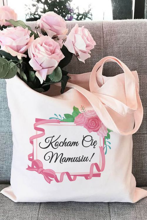 Torba Eko Kocham Cię Mamusiu Bow