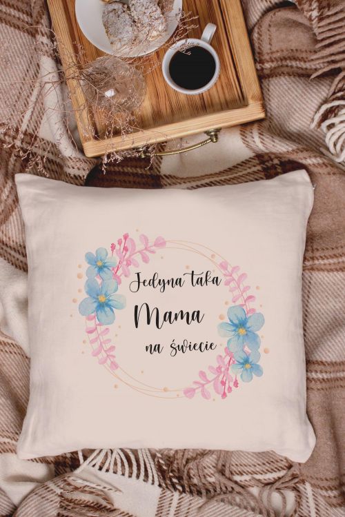 Poduszka Bawełniana Canvas Jedyna taka Mama