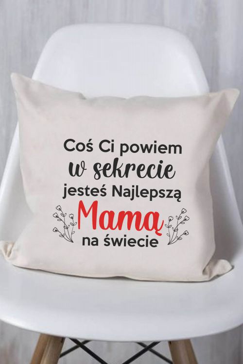 Poduszka Bawełniana Canvas Coś Ci powiem w sekrecie