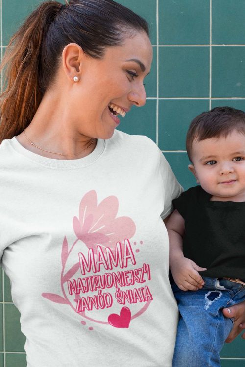 T-shirt Mama najtrudniejszy zawód