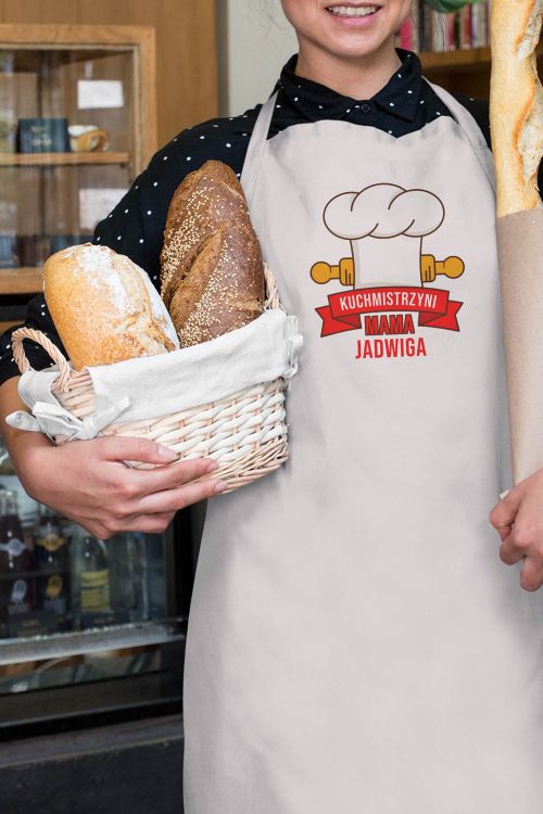 Fartuch Bawełniany PERSONALIZACJA Kuchmistrzyni Mama