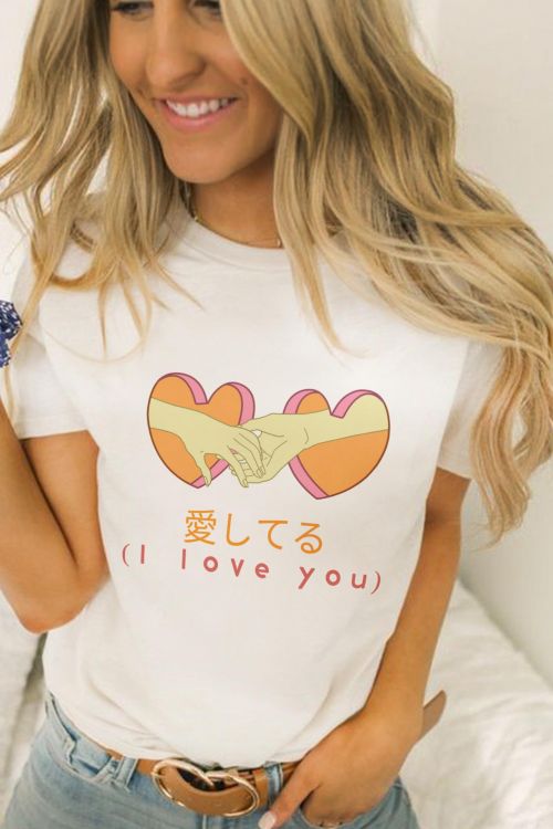 T-shirt Japanese Love