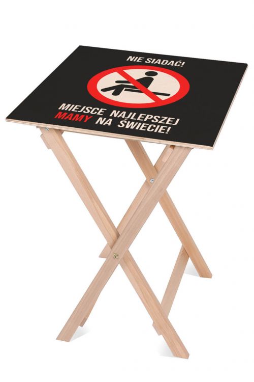 Stolik drewniany Miejsce Mamy