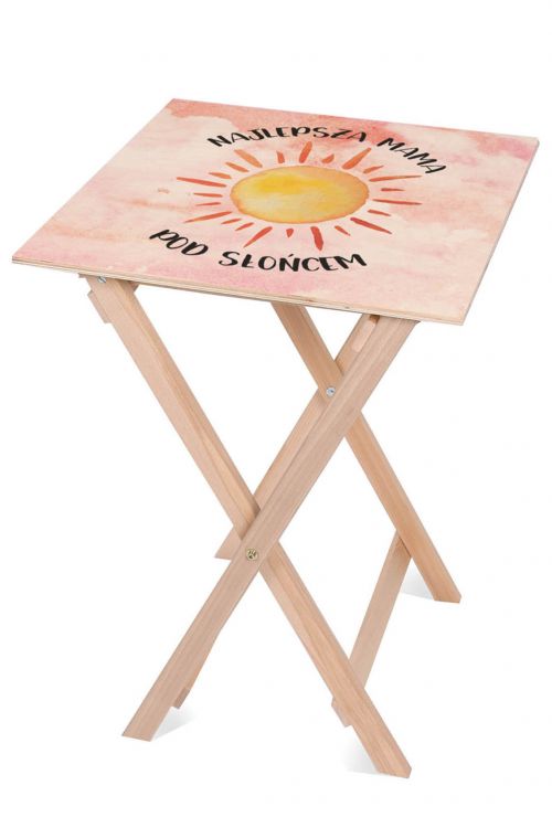 Stolik drewniany Najlepsza Mama