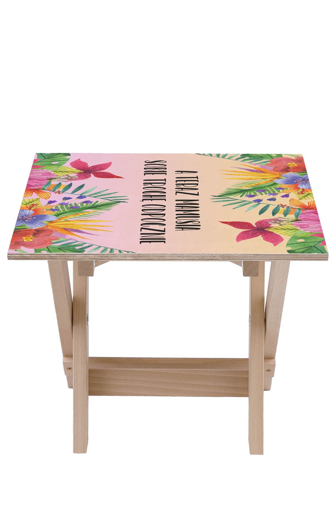 Stolik drewniany Mamusia Odpocznie