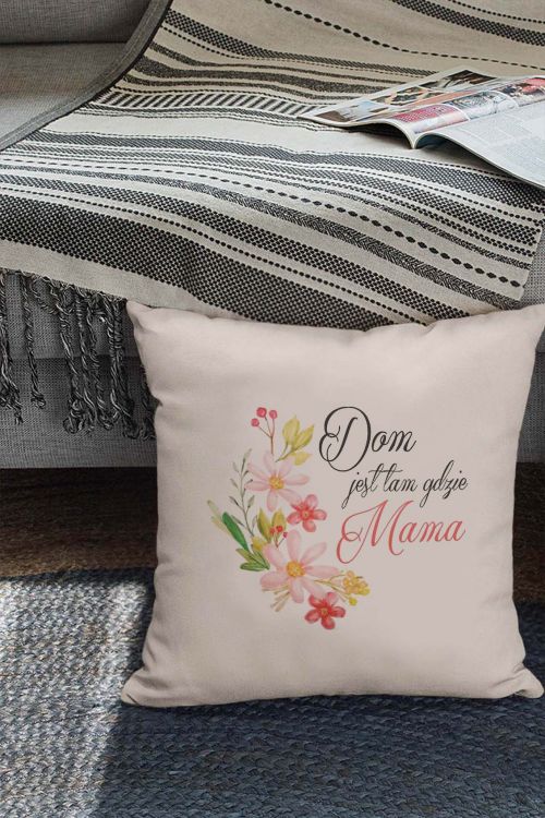 Poduszka Bawełniana Canvas Dom jest tam