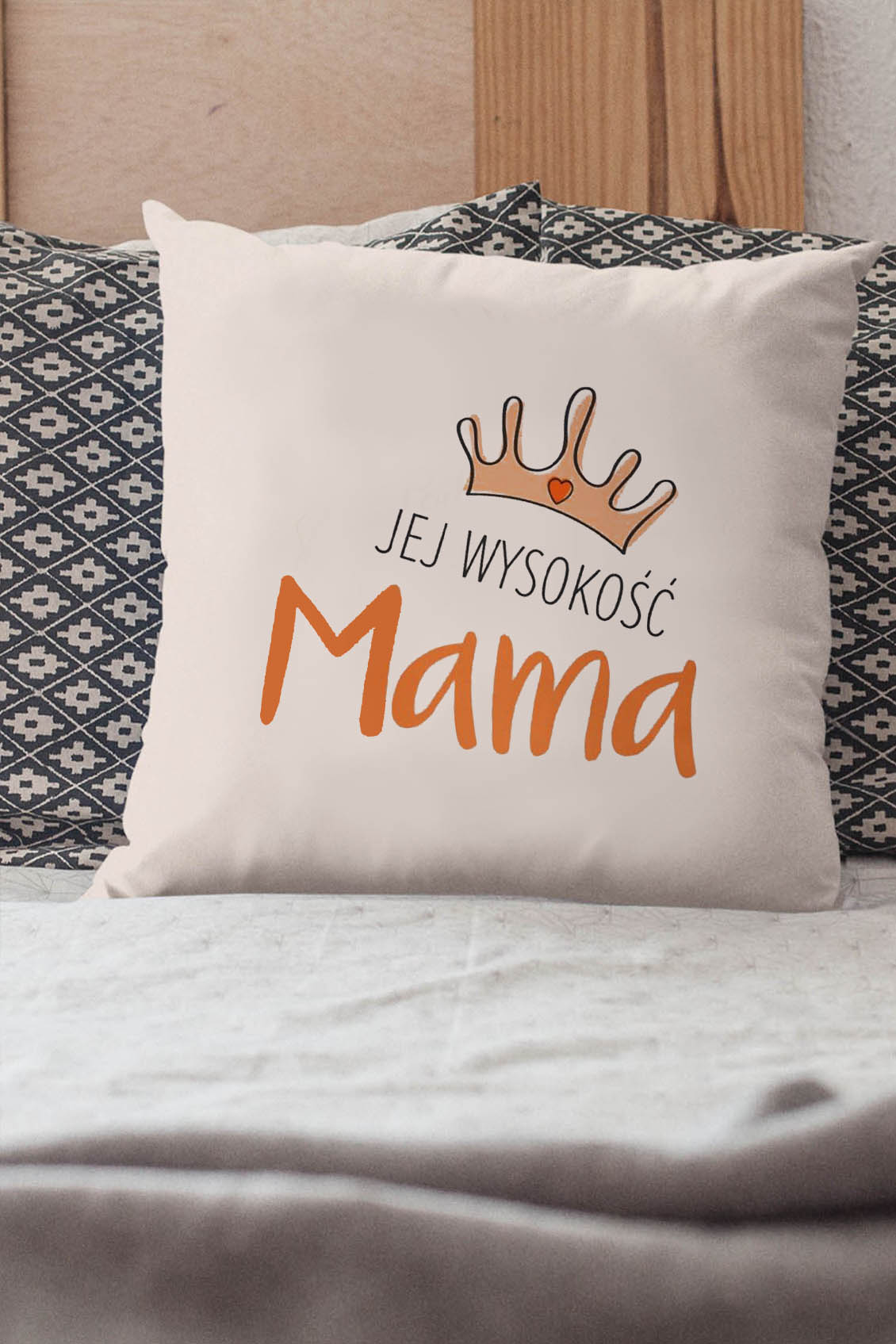 Poduszka Bawełniana Canvas Jej wysokość Mama