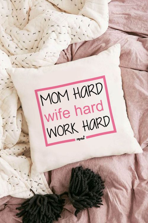 Poduszka Bawełniana Canvas Mom Hard