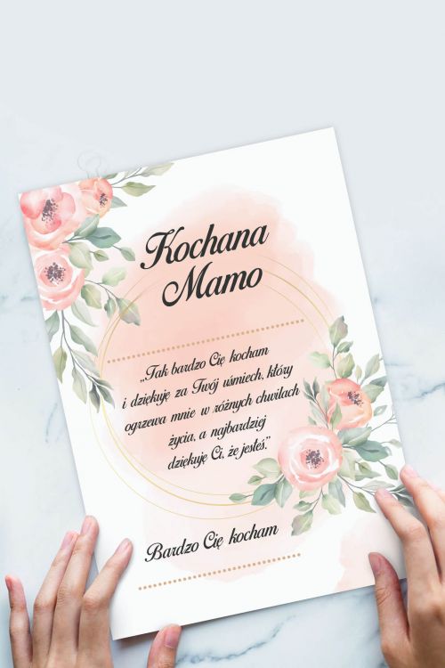 Certyfikat dla Kochanej Mamy