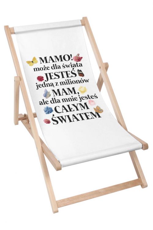 Leżak klasyczny Mamo jesteś całym światem