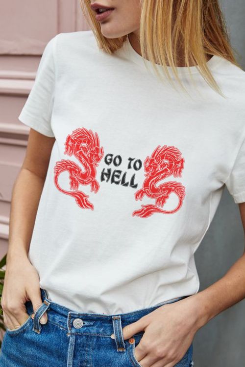 T-shirt Go To Hell Dragons