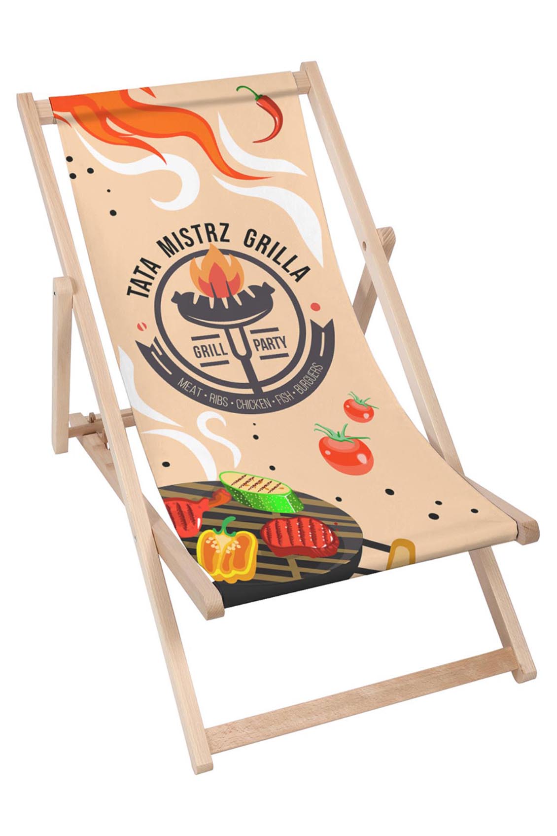 Leżak klasyczny Tata Mistrz Grilla