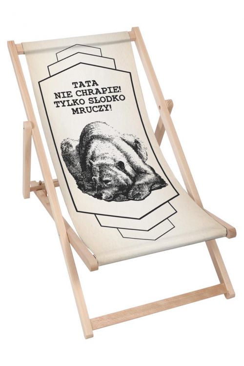 Leżak klasyczny Tata Słodko Mruczy