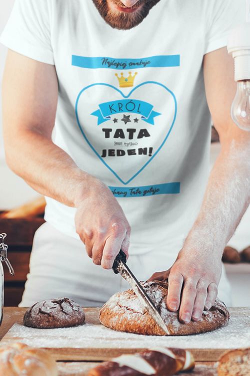 T-shirt Oversize Król Tata Jest Tylko Jeden 