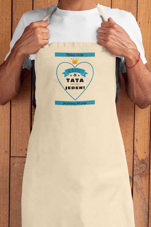 Fartuch Bawełniany Król Tata Jest Tylko Jeden
