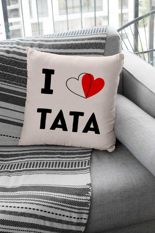 Poduszka Bawełniana Canvas ILOVE