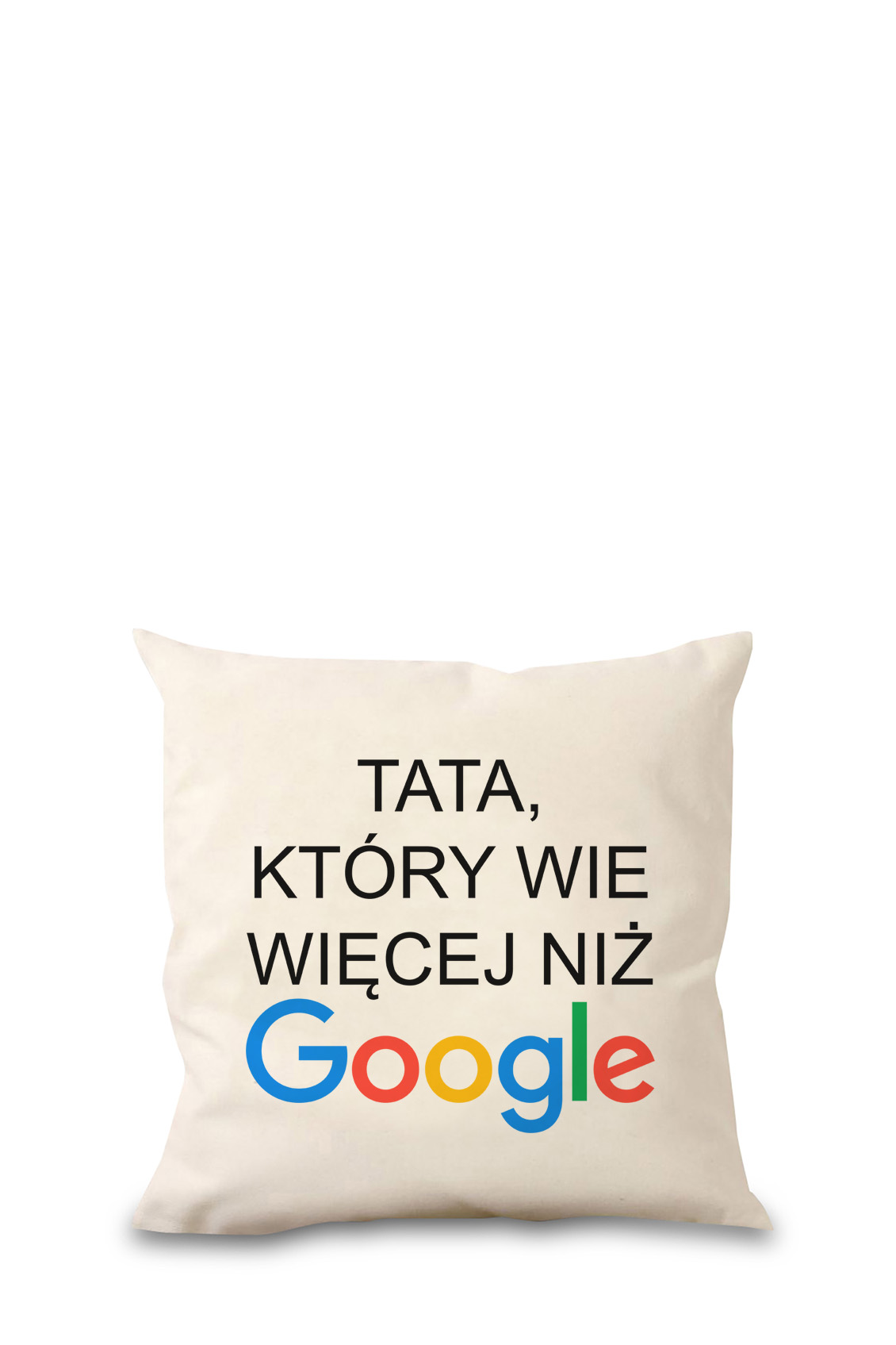 Poduszka Bawełniana Canvas Tata Google