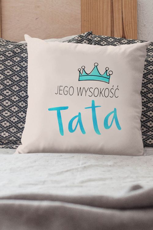 Poduszka bawełniana Canvas Jego Wysokość Tata