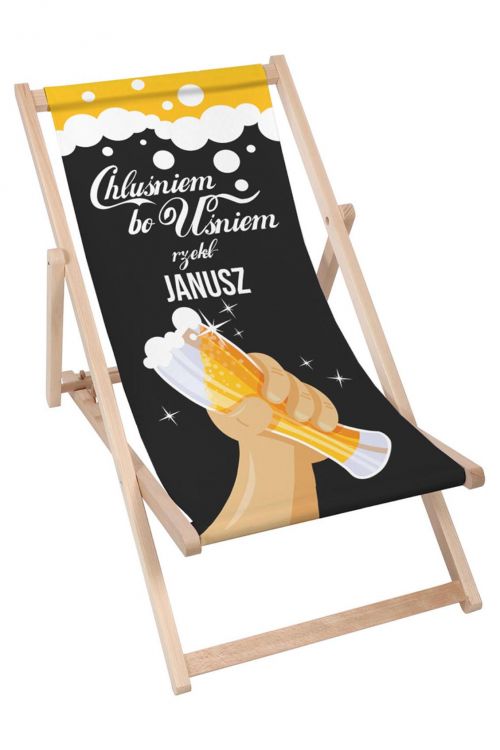 Leżak klasyczny PERSONALIZACJA Chluśniem Bo Uśniem