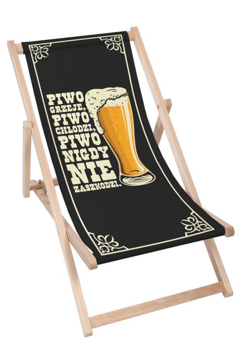 Leżak klasyczny Piwo Nie Zaszkodzi