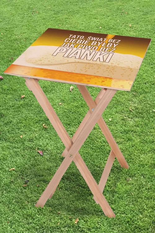 Stolik drewniany Piwo Bez Pianki