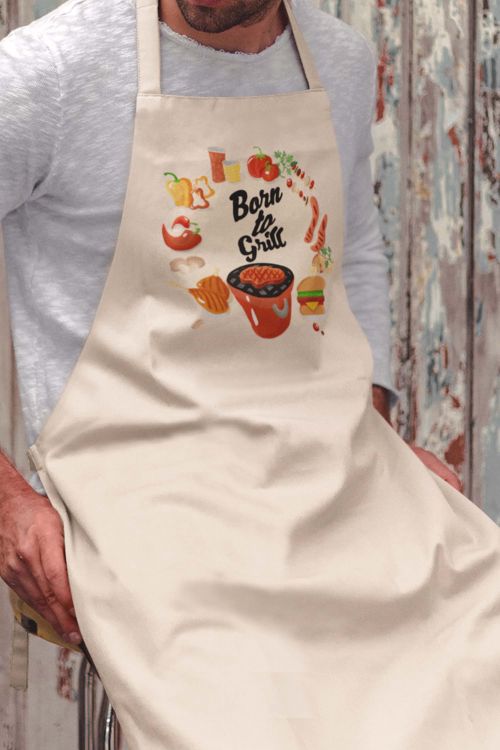 Fartuch Bawełniany Born To Grill