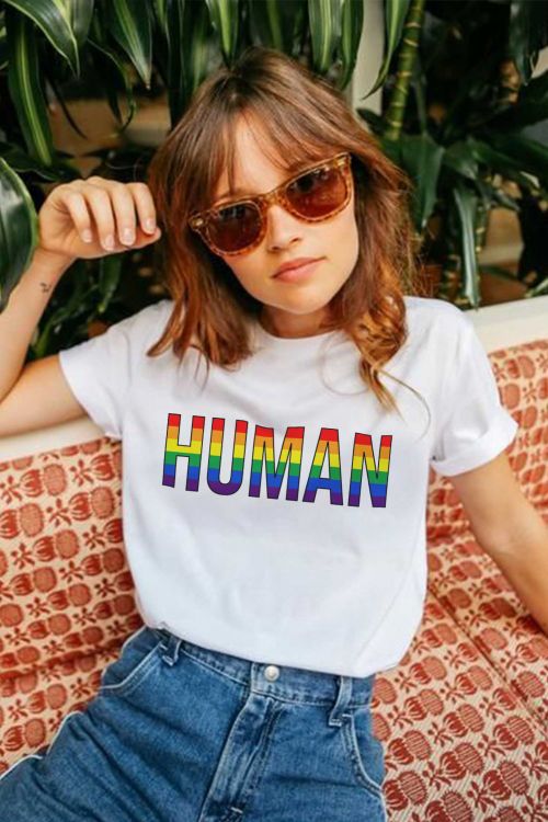 T-shirt Human Rainbow