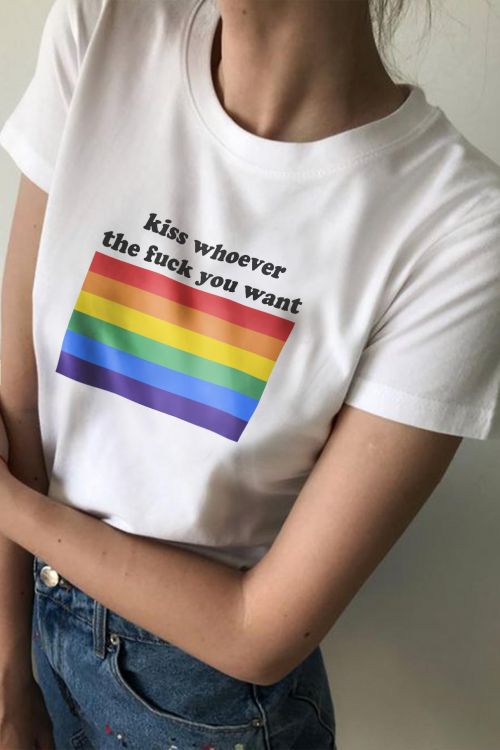 T-shirt Kiss Whoever