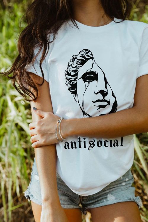 T-shirt Antisocial Head