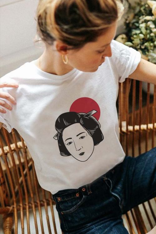 T-shirt Japanese Geisha