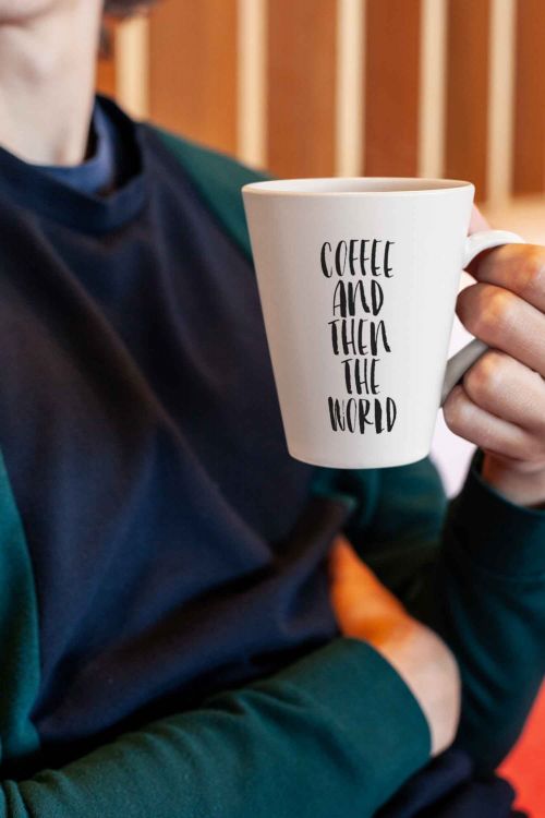 Kubek Latte Regular Coffee and then the world