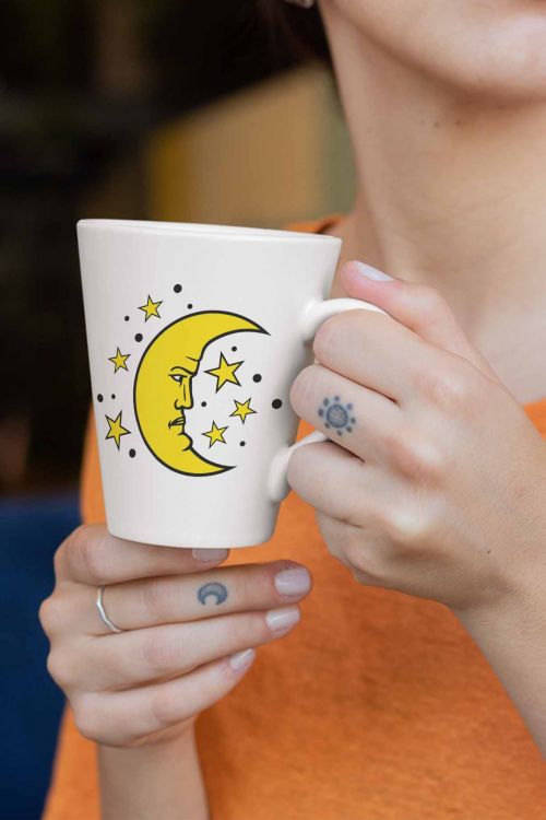 Kubek Latte Regular Moon and Stars 