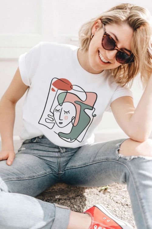 T-shirt Face Art Portrait