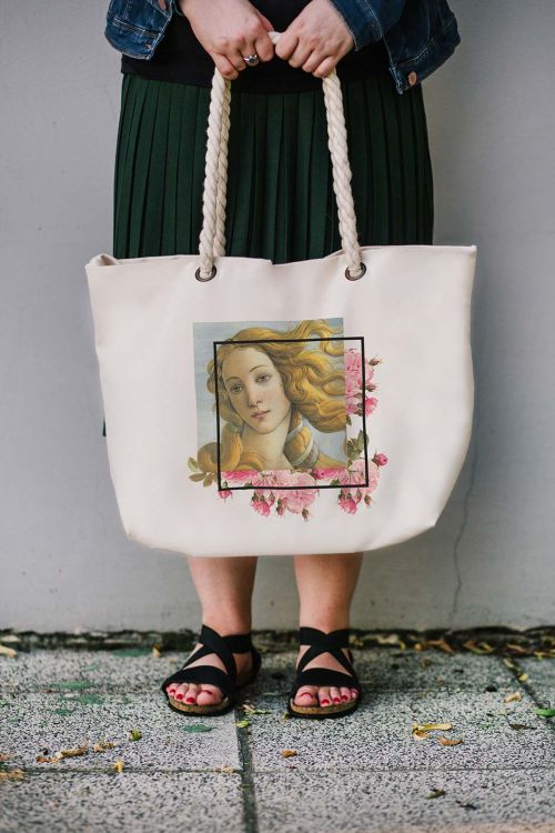 Torba Plażowa XL Wenus Pink Flowers