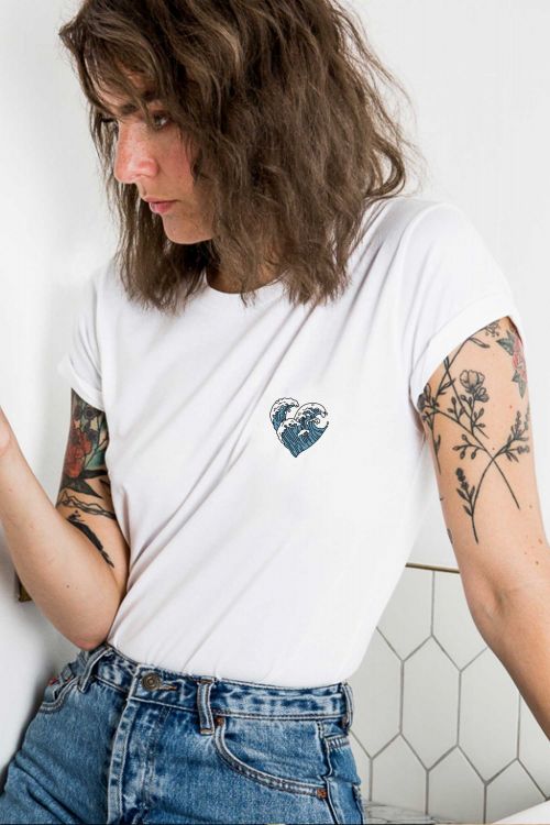 T-shirt Ocean Waves Heart