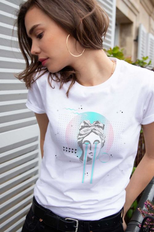 T-shirt Turquoise Tears Sculpture