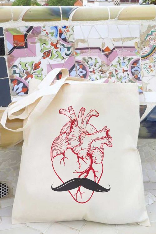 Torba eko Anatomical Red Heart