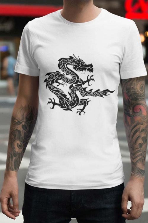T-shirt Black Dragon
