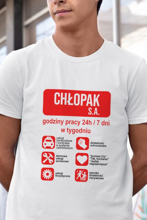 T-shirt Chłopak S.A.