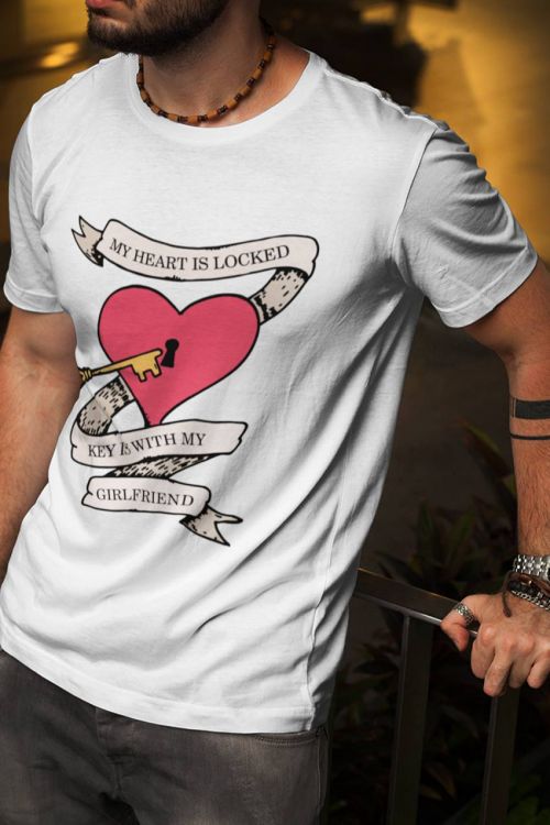 T-shirt My heart is locked