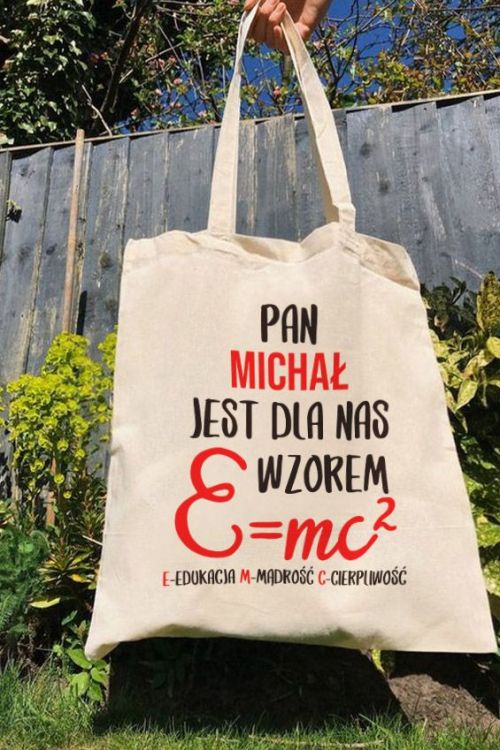 Torba Eko PERSONALIZACJA Pan Nauczyciel Wzór