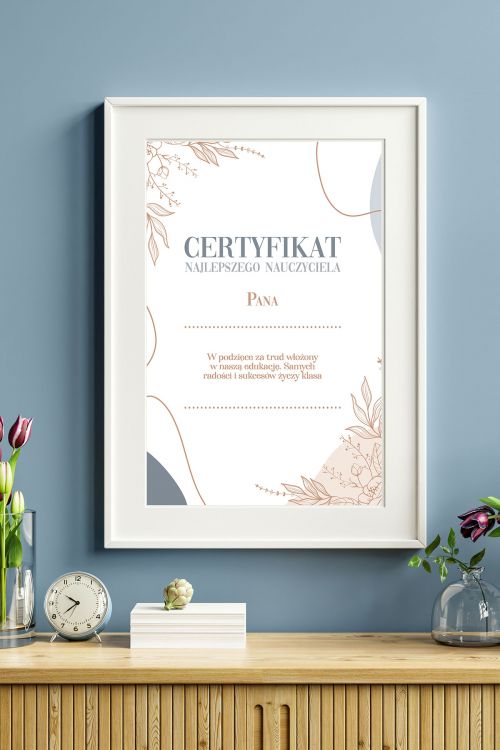 Certyfikat Najlepszego Nauczyciela