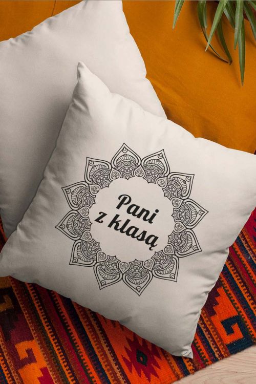 Poduszka Bawełniana Canvas Pani z Klasą