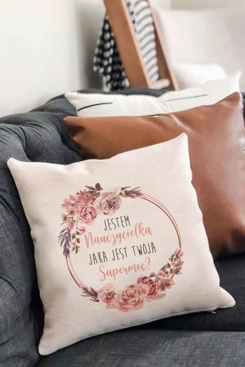 Poduszka Bawełniana Canvas Supermoc Nauczycielki