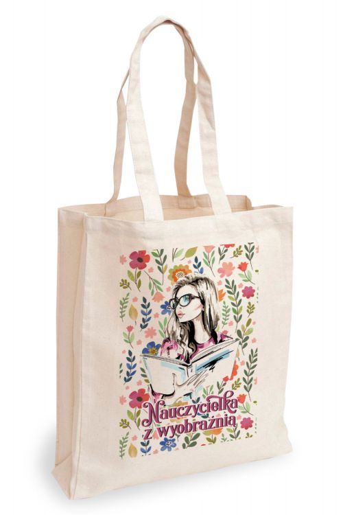 Torba Bawełniana Nauczycielka z Wyobraźnią