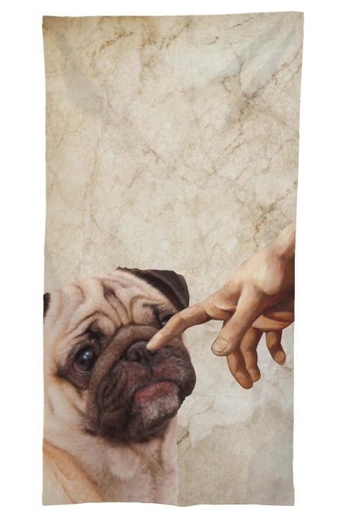 Ręcznik Michelangelo Hands Pug