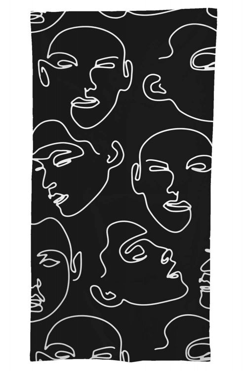 Ręcznik Minimal Art Woman Black