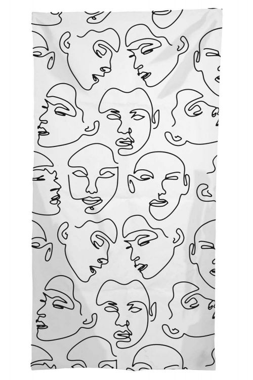 Ręcznik Minimal Art Woman White