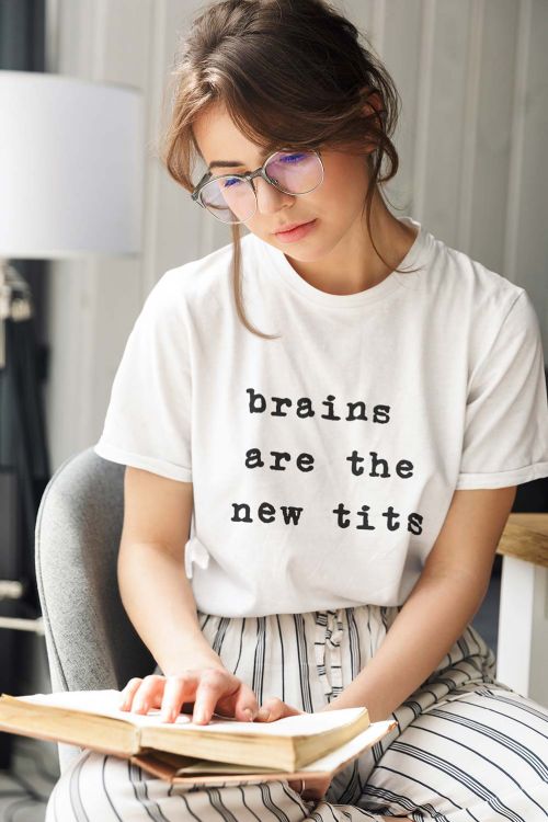 T-shirt Brains are new tits